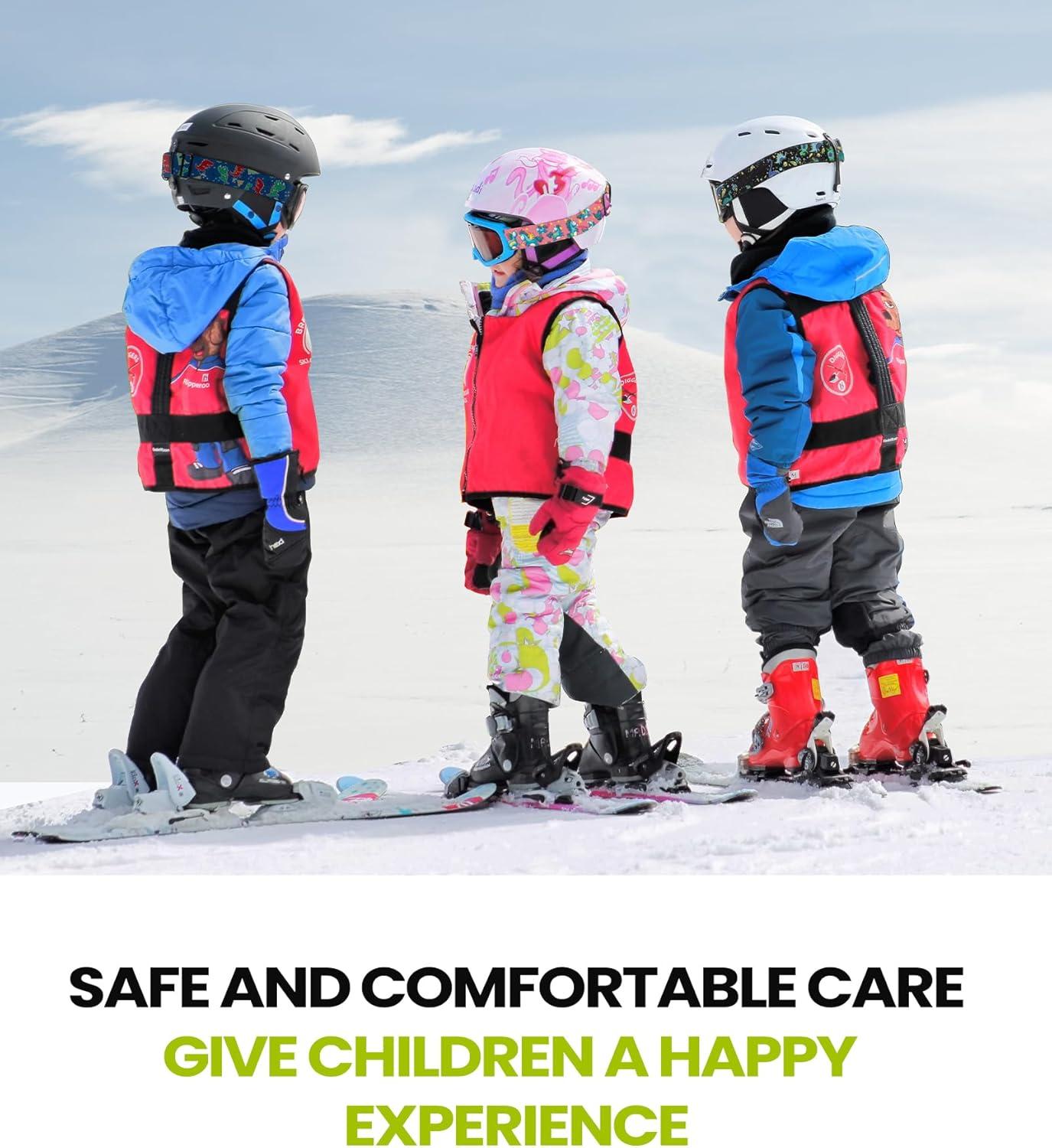 imageOutdoorMaster Kids Ski Goggles Helmet Compatible Snow Goggles for Boys ampamp Girls with 100 UV ProtectionGraylens Vlt 36