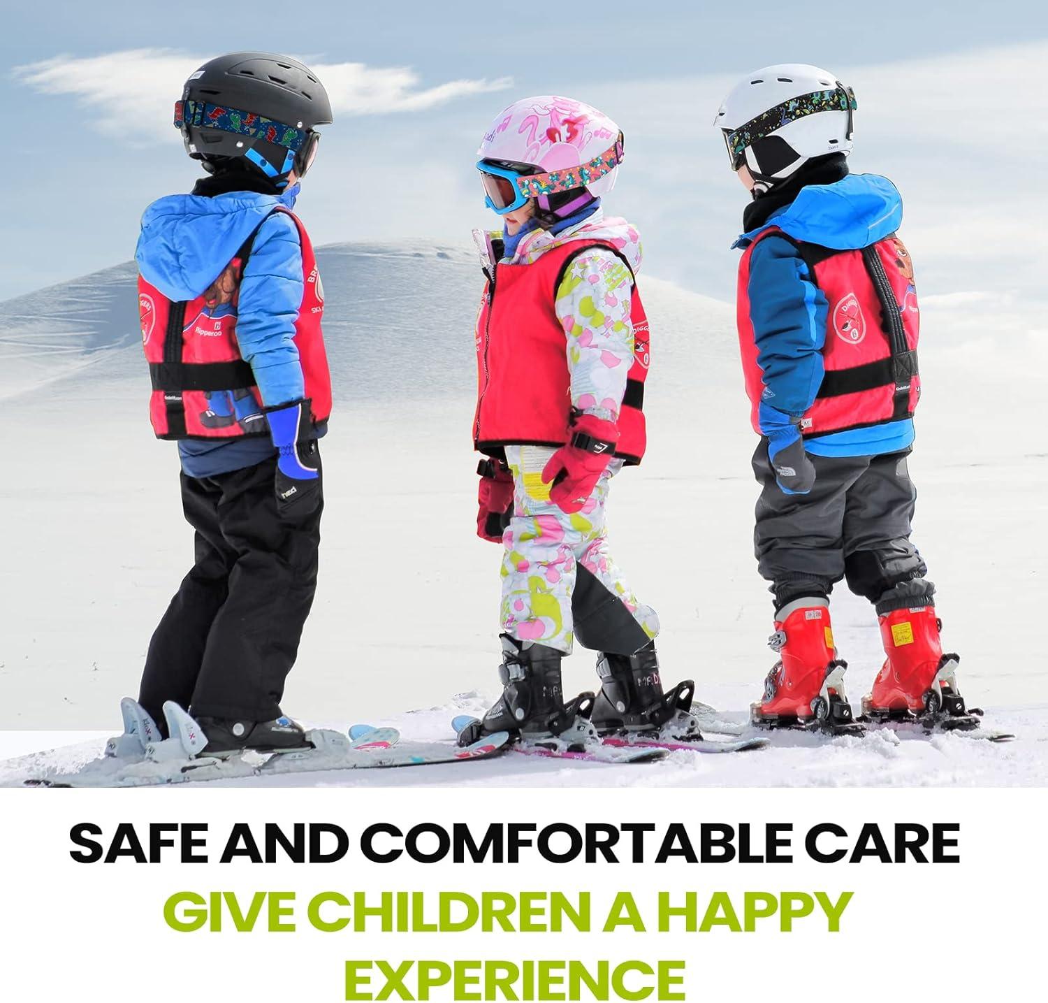 imageOutdoorMaster Kids Ski Goggles Helmet Compatible Snow Goggles for Boys ampamp Girls with 100 UV ProtectionVlt 101