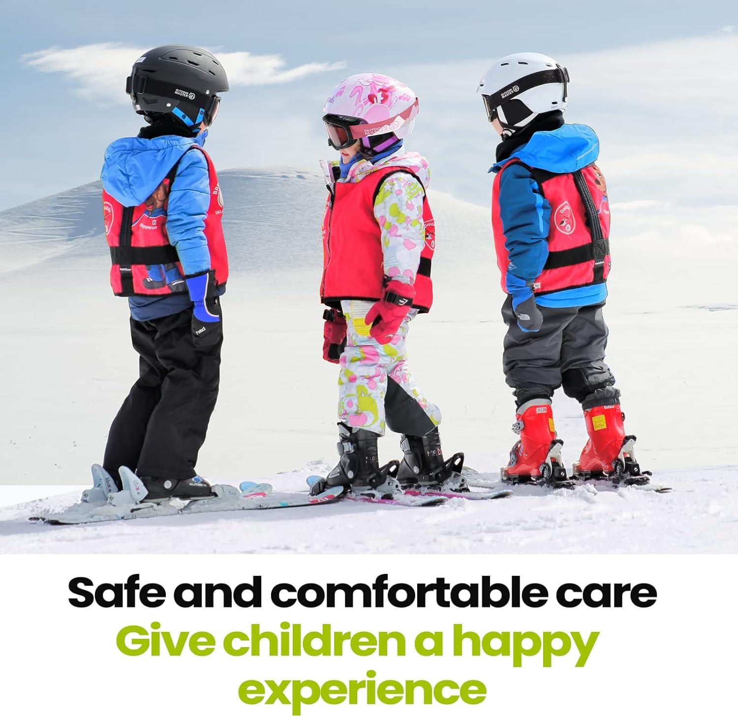 imageOutdoorMaster Kids Ski Goggles Snowboard Goggles Youth Snow GogglesA03white Frame Grey Lens