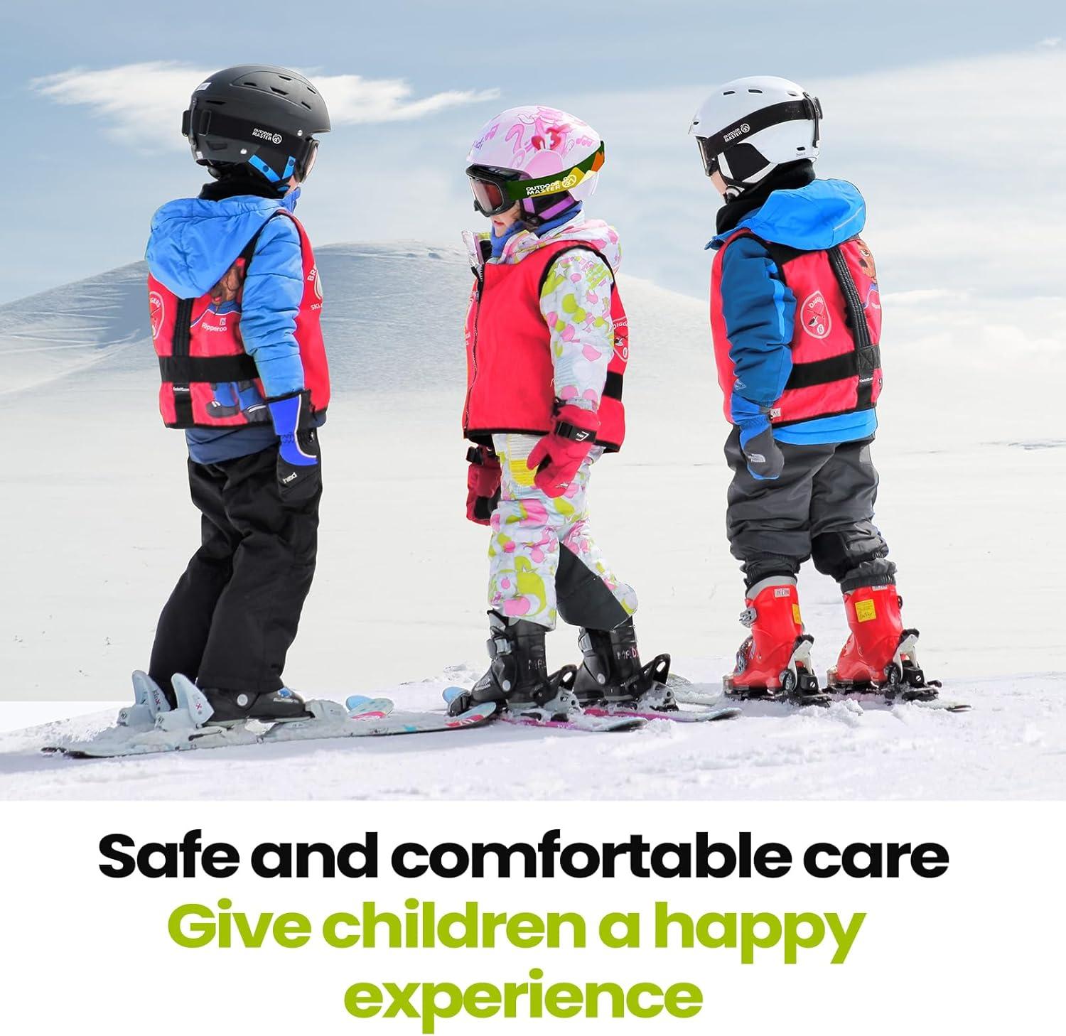 imageOutdoorMaster Kids Ski Goggles Snowboard Goggles Youth Snow GogglesGreenlens Vlt 11