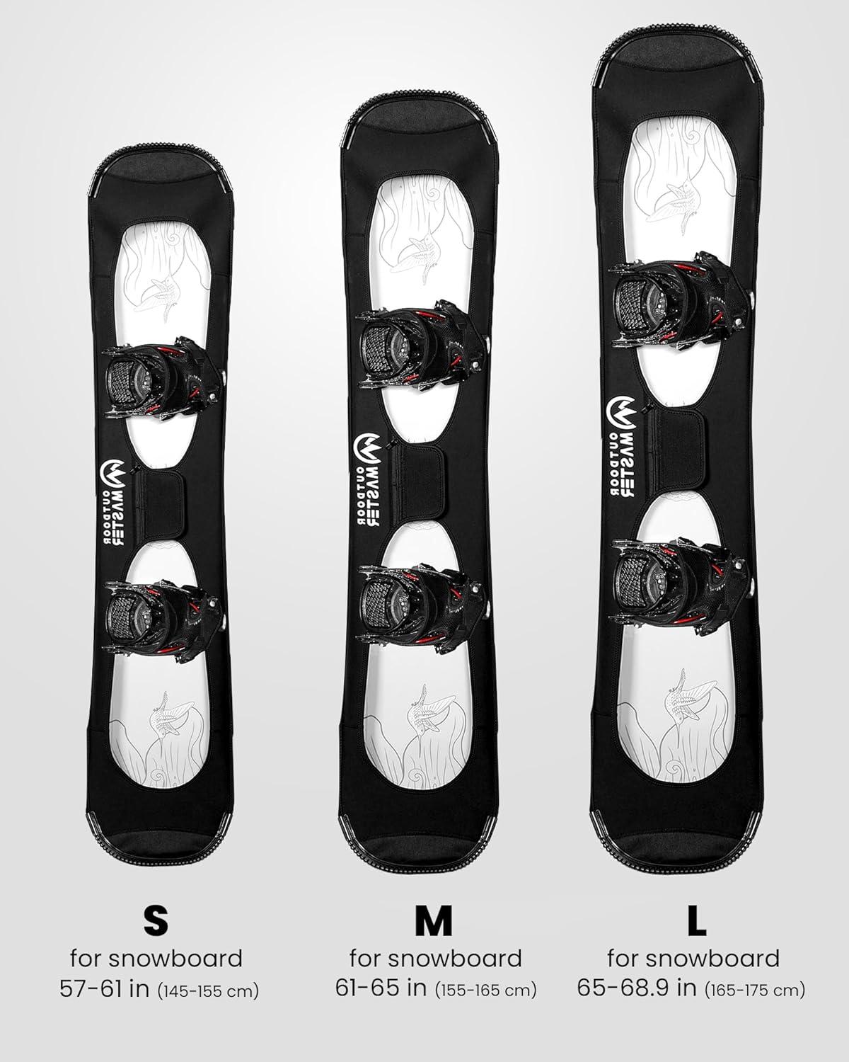 imageOutdoorMaster Snowboard Sleeve Soft Cover Case with Rubber BumpersS Size 5761 inch