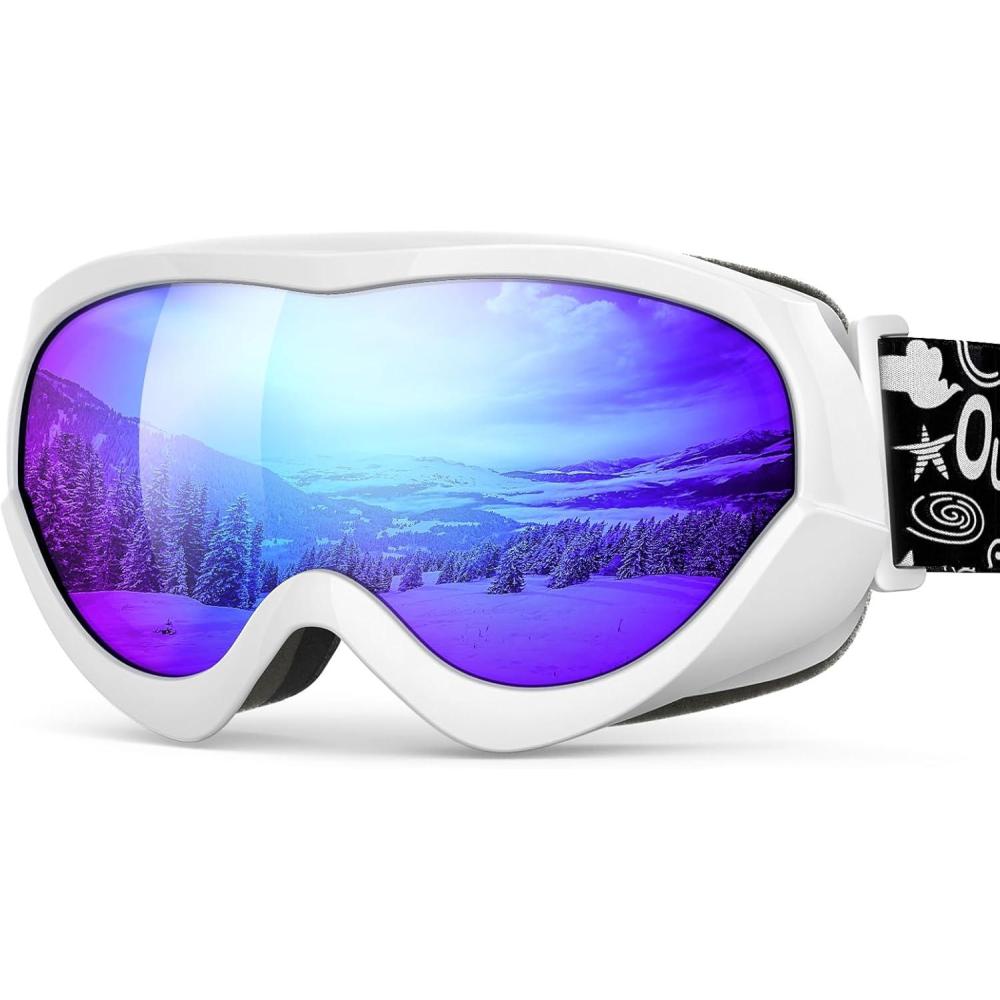 imageOutdoorMaster Kids Ski Goggles Helmet Compatible Snow Goggles for Boys ampamp Girls with 100 UV ProtectionGraylens Vlt 36