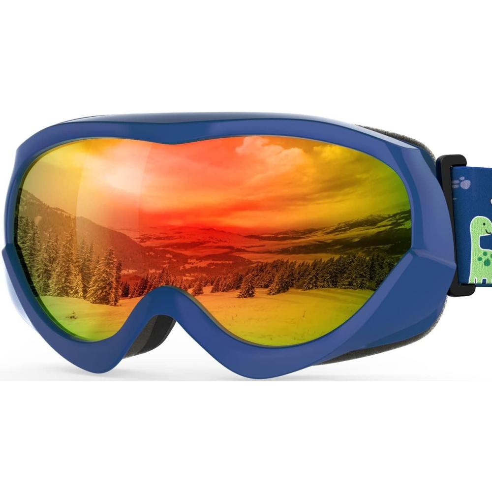 imageOutdoorMaster Kids Ski Goggles Helmet Compatible Snow Goggles for Boys ampamp Girls with 100 UV ProtectionVlt 143