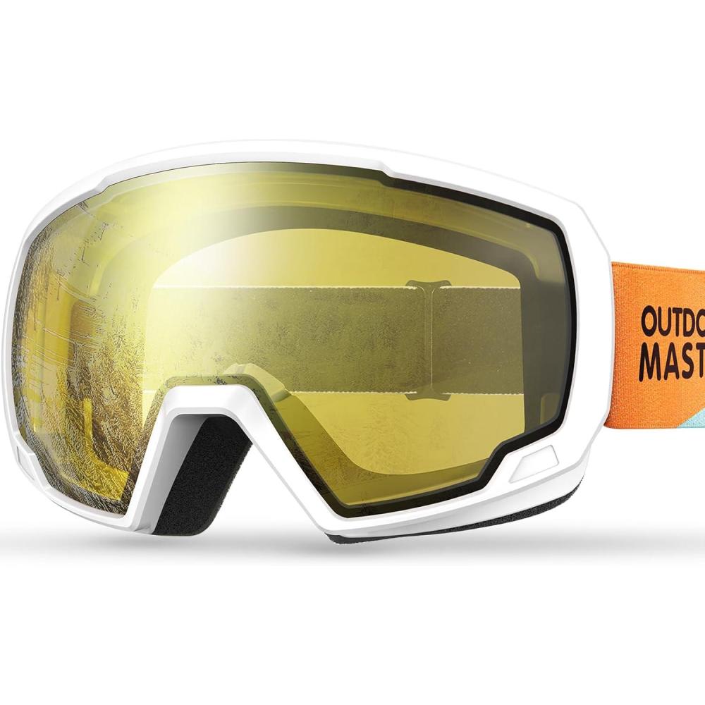imageOutdoorMaster Kids Ski Goggles Snowboard Goggles Youth Snow GogglesYellowlens Vlt 84
