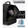 OutdoorMaster 38L Ski Boot Bag, Air Travel Snowboard Boot Backpack with Waterproof Bottom for Ski Helmet, Goggles and Gloves(Black)