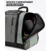 OutdoorMaster 38L Ski Boot Bag, Air Travel Snowboard Boot Backpack with Waterproof Bottom for Ski Helmet, Goggles and Gloves(Dark Gray)