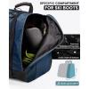 OutdoorMaster 38L Ski Boot Bag, Air Travel Snowboard Boot Backpack with Waterproof Bottom for Ski Helmet, Goggles and Gloves(Navy)