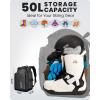 OutdoorMaster 50L Ski Boot Bag-Ski and Snowboard Boots Travel Backpack with Helmet Compartment | Waterproof Exterior & Bottom(Classic Black)