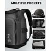 OutdoorMaster 50L Ski Boot Bag-Ski and Snowboard Boots Travel Backpack with Helmet Compartment | Waterproof Exterior & Bottom(Classic Black)