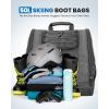 OutdoorMaster Boot Bag – 50L Ski Boots and Snowboard Boots Bag, Excellent for Travel with Waterproof Exterior & Bottom – for Men, Women and Youth(Polar Bear – Gray)