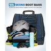 OutdoorMaster Boot Bag – 50L Ski Boots and Snowboard Boots Bag, Excellent for Travel with Waterproof Exterior & Bottom – for Men, Women and Youth(Polar Bear – Blue)