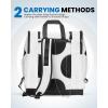 OutdoorMaster Boot Bag – 50L Ski Boots and Snowboard Boots Bag, Excellent for Travel with Waterproof Exterior & Bottom – for Men, Women and Youth(White)