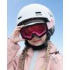 OutdoorMaster Falcon Kids Ski Goggles-Magnetic Interchangeable Lens, Anti Fog UV Protection OTG Snowboard Goggles for Youth(Lens-vlt 44% Pink)