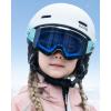OutdoorMaster Falcon Kids Ski Goggles-Magnetic Interchangeable Lens, Anti Fog UV Protection OTG Snowboard Goggles for Youth(Lens-vlt 60% Blue)
