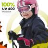 OutdoorMaster Kids Ski Goggles – Helmet Compatible Snow Goggles for Boys & Girls with 100% UV Protection(A03 Vlt 46%)