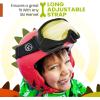 OutdoorMaster Kids Ski Goggles – Helmet Compatible Snow Goggles for Boys & Girls with 100% UV Protection(Light Yellow Vlt 77%)