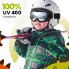 OutdoorMaster Kids Ski Goggles – Helmet Compatible Snow Goggles for Boys & Girls with 100% UV Protection(Vlt 10%)