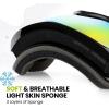 OutdoorMaster Kids Ski Goggles – Helmet Compatible Snow Goggles for Boys & Girls with 100% UV Protection(Vlt 13.3%)