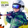 OutdoorMaster Kids Ski Goggles – Helmet Compatible Snow Goggles for Boys & Girls with 100% UV Protection(Vlt 15%)