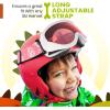 OutdoorMaster Kids Ski Goggles – Helmet Compatible Snow Goggles for Boys & Girls with 100% UV Protection(Vlt 28% White Frame Rose Red Lens)