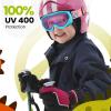 OutdoorMaster Kids Ski Goggles – Helmet Compatible Snow Goggles for Boys & Girls with 100% UV Protection(Vlt 46.1%)
