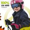 OutdoorMaster Kids Ski Goggles – Helmet Compatible Snow Goggles for Boys & Girls with 100% UV Protection(Vlt 60%)