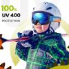 OutdoorMaster Kids Ski Goggles, Snowboard Goggles – Youth Snow Goggles(Bluelens Vlt 19%)