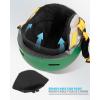 OutdoorMaster Kids Ski Helmet and Goggles Set, Snowboard Helmet, Durable PC Shell & EPS Foam, Snow Helmet 12 Cooling Vents, Dial Fit Skiing Helmet, Safety-Certified Snow Sport Helmets for Boys & Girls(Matte Green)