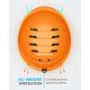 OutdoorMaster Kids Ski Helmet and Goggles Set, Snowboard Helmet, Durable PC Shell & EPS Foam, Snow Helmet 12 Cooling Vents, Dial Fit Skiing Helmet, Safety-Certified Snow Sport Helmets for Boys & Girls(Glossy Dark Orange)
