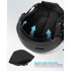 OutdoorMaster Kids Snowboarding Helmet for Boys & Girls – Durable PC Shell, EPS Foam & 12 Cooling Vents, Adjustable Dial Fit(Matte Black)
