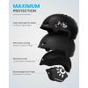 OutdoorMaster Kids Snowboarding Helmet for Boys & Girls – Durable PC Shell, EPS Foam & 12 Cooling Vents, Adjustable Dial Fit(Matte Black)