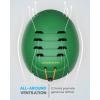 OutdoorMaster Kids Snowboarding Helmet for Boys & Girls – Durable PC Shell, EPS Foam & 12 Cooling Vents, Adjustable Dial Fit(Matte Green)