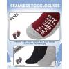 OutdoorMaster Merino Wool Ski Socks for Kids, Boys & Girls, Thermal Winter Warm Snowboarding Socks for Cold Weather(Christmas – 2 Pack)