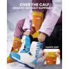 OutdoorMaster Merino Wool Ski Socks for Kids, Boys & Girls, Thermal Winter Warm Snowboarding Socks for Cold Weather(Mt View  Dust Gray  Carrot Orange)