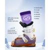 OutdoorMaster Merino Wool Ski Socks for Kids, Boys & Girls, Thermal Winter Warm Snowboarding Socks for Cold Weather(Z -Purple peach Pink)
