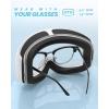 OutdoorMaster Owl Kids Ski Goggles OTG Anti-Fog Snowboard Goggles with 100% UV Protection(White Frame+vlt 10% Silver Lens)