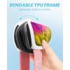 OutdoorMaster Owl Kids Ski Goggles OTG Anti-Fog Snowboard Goggles with 100% UV Protection(White Frame+vlt 13% Revo Pink)