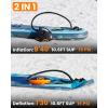OutdoorMaster Shark 2S 88.8Wh Electric Paddle Board Pump, Rechargeable Battery for 6 SUPs Inflation & Deflation, 20PSI SUP Air Pump 12V/15.8V DC & Type-C Input, Auto-Off & 8 Nozzles for Inflatables