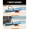 OutdoorMaster Shark 3 Paddle Board Pump Electric – 3’50” Fast Inflation, 20PSI 74Wh Rechargeable SUP Air Pump- Auto-Off & Deflation, 12V/15.8V DC & Type-C Input, 8 Nozzles for Inflatables, Boats,Kites