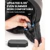 OutdoorMaster Update Ski Helmet Headphones, True Wireless Bluetooth with Charging Case, Drop-in Headphones HD Speaker Chip Compatible with All Audio Ready Snowboard Helmets-Pure Black