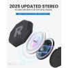 OutdoorMaster Update Ski Helmet Headphones, True Wireless Bluetooth with Charging Case, Drop-in Headphones HD Speaker Chip Compatible with All Audio Ready Snowboard Helmets-Pure Black