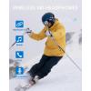OutdoorMaster Update Ski Helmet Headphones, True Wireless Bluetooth with Storage Case, Drop-in HD Speaker Chip Compatible with All Audio Ready Snowboard Helmets with Built-in Mic – Navy Blue(Light Gray)