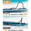 OutdoorMaster Vortex Pro 57.7Wh Rechargeable Paddle Board Pump Portable, Electric SUP Pump Battery for 3 SUPs Inflation & Deflation, Max 20PSI 12V/15.8V DC & Type-C Input, 8 Nozzles for Inflatables