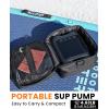 OutdoorMaster Vortex Pro 57.7Wh Rechargeable Paddle Board Pump Portable, Electric SUP Pump Battery for 3 SUPs Inflation & Deflation, Max 20PSI 12V/15.8V DC & Type-C Input, 8 Nozzles for Inflatables
