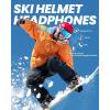 OutdoorMaster Wireless Bluetooth 5.3 Ski Helmet Drop-in Headphones HD Speaker Chip Compatible with Audio-Ready Helmet with Built-in Mic for Motorcycling Easy Control Buttons IP45 Sweat-Resistance(Blue)