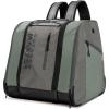 imageOutdoorMaster 38L Ski Boot Bag Air Travel Snowboard Boot Backpack with Waterproof Bottom for Ski Helmet Goggles and GlovesDark Gray