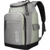 OutdoorMaster 50L Ski Boot Bag-Ski and Snowboard Boots Travel Backpack with Helmet Compartment | Waterproof Exterior & Bottom(Gray)