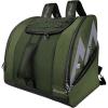 OutdoorMaster Boot Bag – 50L Ski Boots and Snowboard Boots Bag, Excellent for Travel with Waterproof Exterior & Bottom – for Men, Women and Youth(Polar Bear – Green)