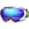 OutdoorMaster Kids Ski Goggles – Helmet Compatible Snow Goggles for Boys & Girls with 100% UV Protection(A01 Vlt 15.2%)