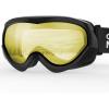 OutdoorMaster Kids Ski Goggles – Helmet Compatible Snow Goggles for Boys & Girls with 100% UV Protection(Light Yellow Vlt 77%)